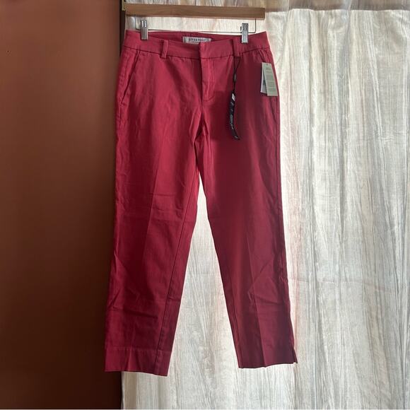 Liverpool Los Angeles Kelsey Trouser Side Slit Dress Pant Berry Blossom Pink NWT - Picture 1 of 5